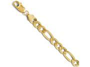 Finejewelers 14k 7.0mm Flat Figaro Bracelet in 14 kt Yellow Gold