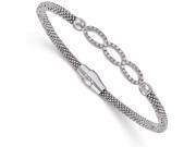 Finejewelers Sterling Silver Cz Mesh Bracelet