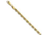 Finejewelers 14k 4mm Bright Cut Rope Chain Bracelet in 14 kt Yellow Gold