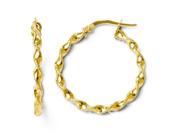Finejewelers 14k Twisted Hoop Earrings in 14 kt Yellow Gold