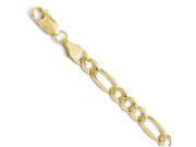 Finejewelers 10k Yellow Gold 6.0mm Concave Figaro Bracelet