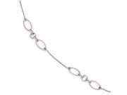 Finejewelers Sterling Silver Fancy Link Anklet 9 with 1in Extention