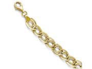Finejewelers 10k Yellow Gold Triple Link Flat Curb Bracelet