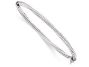 Finejewelers 14k White Gold Glimmer Infused Bangle