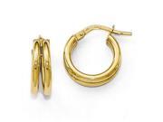 Finejewelers 14k Polished Double Hoop Earrings in 14 kt Yellow Gold