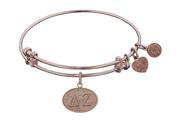 Angelica Collection Delta Zeta Expandable Bangle in Brass