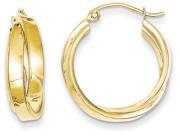 10k Square Tube Hoop Earrings in 10 kt Yellow Gold 10k Square Tube Hoop Earrings in 10 kt Yellow Gold