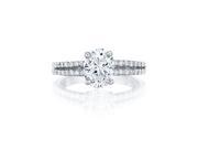Ryan Jonathan GIA Certified Diamond Engagement Ring in Platinum 2.40 cttw F VS