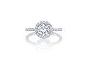 Ryan Jonathan GIA Certified Diamond Engagement Ring in 14K White Gold 1.46 cttw F VS