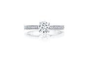 Ryan Jonathan Cathedral Set GIA Certified Diamond Engagement Ring in 14K White Gold 1.18 cttw F VS