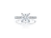 Ryan Jonathan GIA Certified Princess Cut Diamond Engagement Ring in Platinum 1.73 cttw F VS