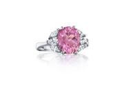 Ryan Jonathan Pink Sapphire and Diamond Ring in Platinum 5.20 cttw