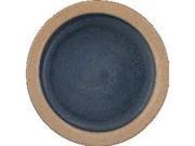 Vo Toys Ceramic Dog Dish 5in Color Tan and Blue