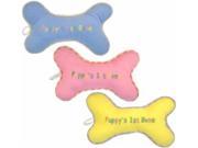 Vo Toys Puppy First Bone Plush 8 in Assorted Dog Toy Each
