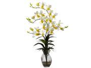Nearly Natural Dendrobium Orchid w Vase Arrangement