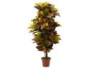 Nearly Natural 56 Croton Plant Real Touch
