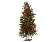 Nearly Natural 36 Pine Berry Christmas Tree
