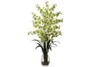 Nearly Natural Dancing Lady Orchid w Vase Arrangement