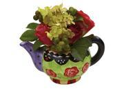 Nearly Natural Rose Hydrangea w Decorative Vase