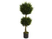 Nearly Natural 4 Double Ball Cypress Topiary UV Resistant Indoor Outdoor