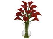 Nearly Natural Galla Calla Lily w Vase Arrangement
