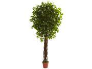 Nearly Natural 7.5 Ficus Tree UV Resistant Indoor Outdoor