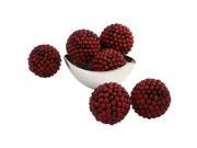 Nearly Natural 5 Red Berry Ball Set of 6