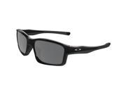 Oakley Mens Chainlink Sunglasses Polished Black Black Iridium One Size Fits All