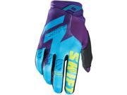 Shift Racing Faction Men s Off Road Motorcycle Gloves Purple Yellow Large