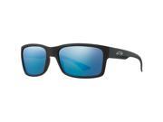 Smith Optics Dolen Lifestyle Polarized Sunglasses Matte Black Chromapop Blue Mirror
