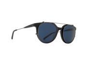 VonZipper Unisex Hyde Sunglasses Black Gloss Gunmetal Satin Light Blue One Size