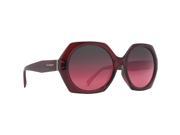 VonZipper Womens Buelah Sunglasses Ruby Translucent Grey Rose Gradient One Size Fits All