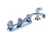 Delta Faucet 2400LF Classic Solid Brass 2 Wrist Blade Swing Kitchen Faucet Chrome