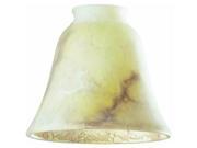 Westinghouse Lighting Glass Brown Marble Bell 81422