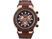 Mulco Stainless Steel Chronograph BlueMarine Collection Brown Dial Golden Bezel Watch