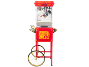 FunTime 8oz Red Popcorn Popper Machine Maker Cart Vintage Style FT862CR