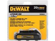 DCB201 20V MAX 1.5 Ah Compact Lithium Ion Battery