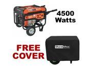 DuroMax 4500 Watt Portable RV Camping Gas Power Generator MX4500 With Cover