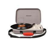 Crosley CR8016A GY 3 Speed Battery Powered Messenger Turntable Gray
