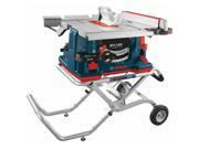 Bosch GTS1041A 09 10 Inch REAXX Gravity Rise Wheeled Stand Jobsite Table Saw