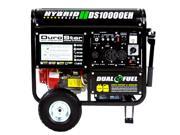 DuroStar 10000 Watt Hybrid Dual Fuel Portable Gas Propane Generator RV Standby