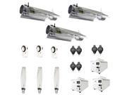 Virtual Sun 1000W HPS Cool Tube Reflector Grow Light Lamp Kit System 3pk