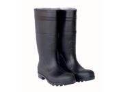 Custom Leathercraft R240014 Rain Wear Black PVC Boot with Steel Toe Size 14