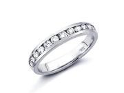 0.51ct Diamond 14k White Gold Wedding Ring Band Matching X G H Color SI2 Clarity