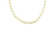 Solid 14k Yellow Gold Open Cuban Link Chain Necklace 2.5mm 16