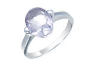 Sterling Silver Purple Amethyst Ring 1.40 CT In Size 6