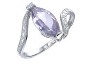Sterling Silver Amethyst Ring 1.50 CT In Size 8