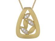 Yellow Gold Plated Fashion Pendant With 18 Inch Chain