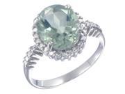Green Amethyst Ring 2.30 CT In Size 5
