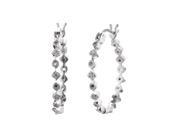 Sterling Silver Diamond Earrings 1 5 CT